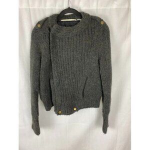 Twelfth Street By Cynthia Vincent Gray  Alpaca Blend Sweater Jacket style# S9517